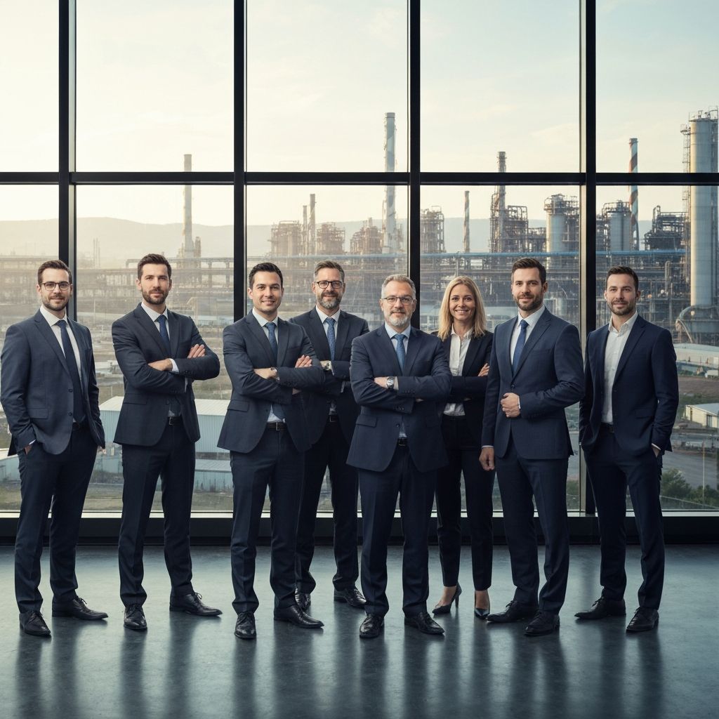 Engineering team at project site